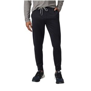 Vuori Men's Sunday Performance Jogger L Black Style #V416 Tech Pants Zip Pockets